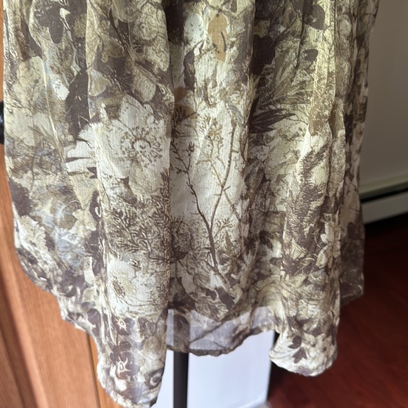 Coldwater Creek Vintage top with Floral print overlay size small - Picture 4 of 9